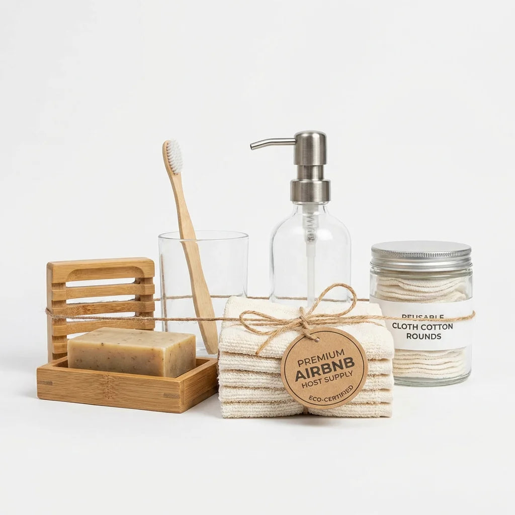 Zero-Waste Bathroom Starter Kit — Complete Host Bundle | FSC + GOTS + OEKO-TEX