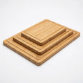 FSC Bamboo Cutting Board Set with Juice Grooves — 3-Piece | Food-Safe