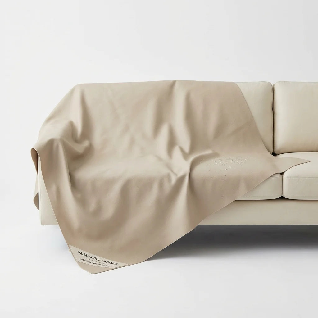 Silicone Protective Sofa Cover — Full Coverage | Washable, Anti-Slip | Vacation Rental Host Essential