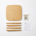 Bamboo Minimalist Side Table — Lightweight, Flat-Pack | FSC Certified | Homestay Living Room Essential