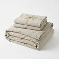 100% Linen Duvet Cover Set — 3-Piece, Queen, Stone-Washed | OEKO-TEX 100
