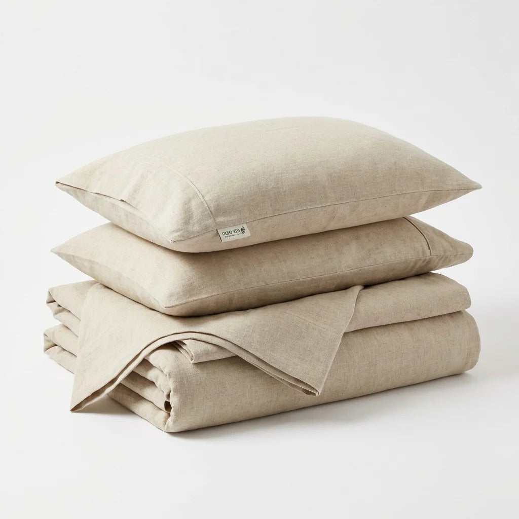 Organic Bamboo Linen Bedding Set — 4-Piece, King | OEKO-TEX 100