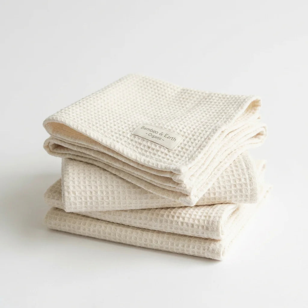 Organic Bamboo Washcloths — 6-Pack | OEKO-TEX 100 Certified